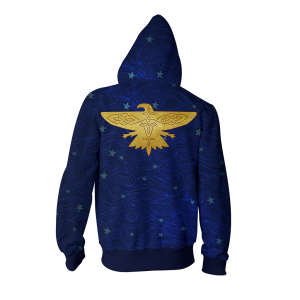 Ilvermorny Thunderbird House Harry Potter Zip Up Hoodie