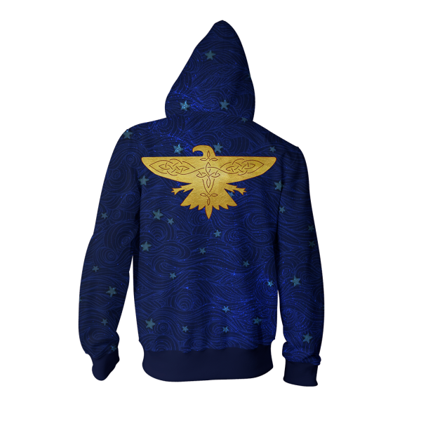 Ilvermorny Thunderbird House Harry Potter Zip Up Hoodie