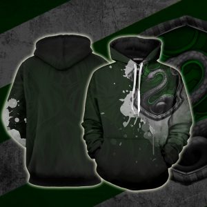 The Slytherin Snake Hogwarts Harry Potter 3D Hoodie