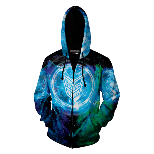 Yu-Gi-Oh! Stardust Dragon 3D Zip Up Hoodie