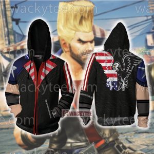 Tekken Paul Phoenix Cosplay Zip Up Hoodie Jacket