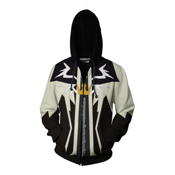 Kingdom Hearts Sora Halloween Town Cosplay Zip Up Hoodie Jacket