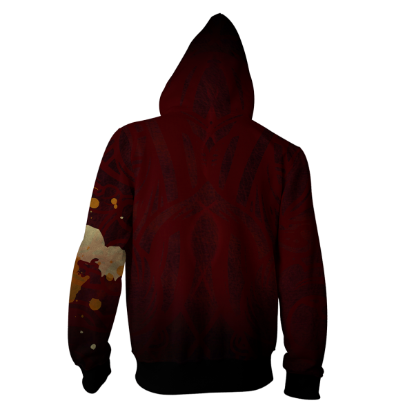 The Gryffindor Lion Hogwarts Harry Potter Zip Up Hoodie