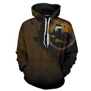 The Hufflepuff Badger Hogwarts Harry Potter 3D Hoodie