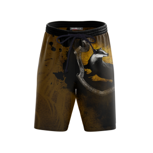 The Hufflepuff Badger Hogwarts Harry Potter Beach Short