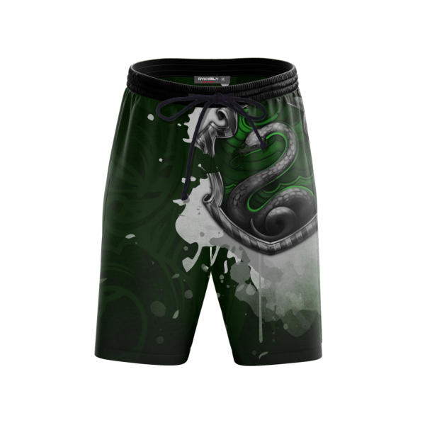 The Slytherin Snake Hogwarts Harry Potter Beach Short