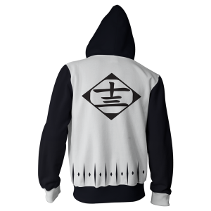 Bleach Rukia Kuchiki 13th Division Cosplay Zip Up Hoodie Jacket