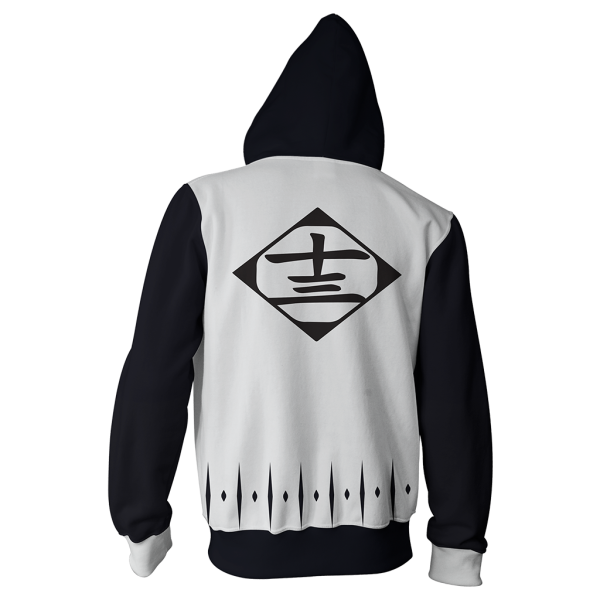 Bleach Rukia Kuchiki 13th Division Cosplay Zip Up Hoodie Jacket