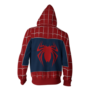 Spider-man PS4 new update Suit Cosplay Zip Up Hoodie Jacket