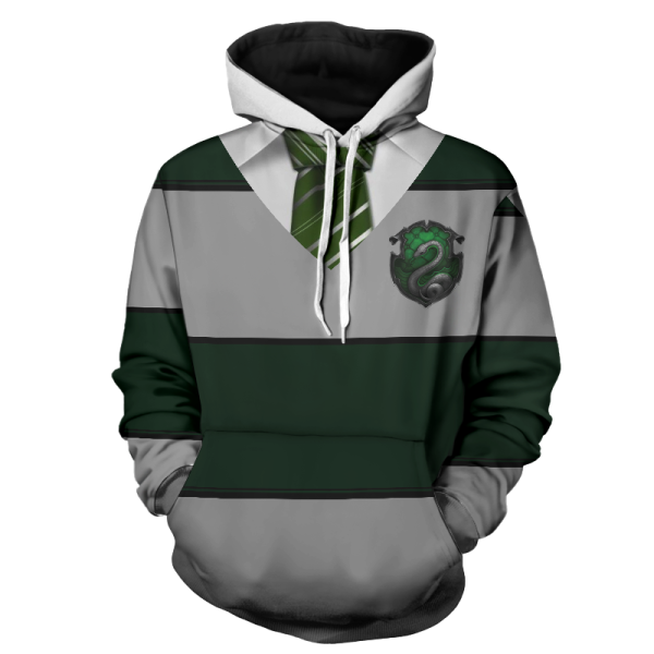 Striped Slytherin Harry Potter New 3D Hoodie