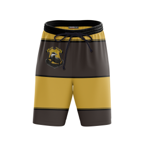 Striped Hufflepuff Harry Potter New Beach Short