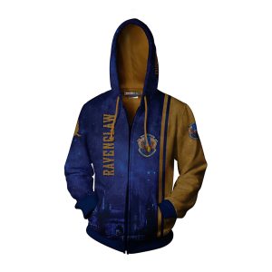 The Hogwarts Castle Ravenclaw Harry Potter Zip Up Hoodie