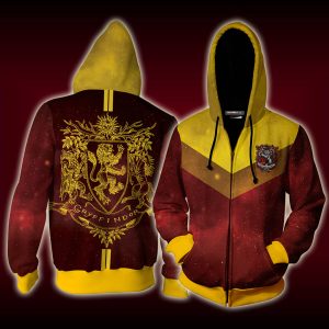 Gryffindor Edition Harry Potter New Zip Up Hoodie