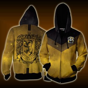 Hufflepuff Edition Harry Potter New Zip Up Hoodie