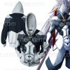 Hakumen Blazblue Cosplay Zip Up Hoodie Jacket