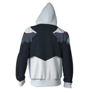 Hakumen Blazblue Cosplay Zip Up Hoodie Jacket