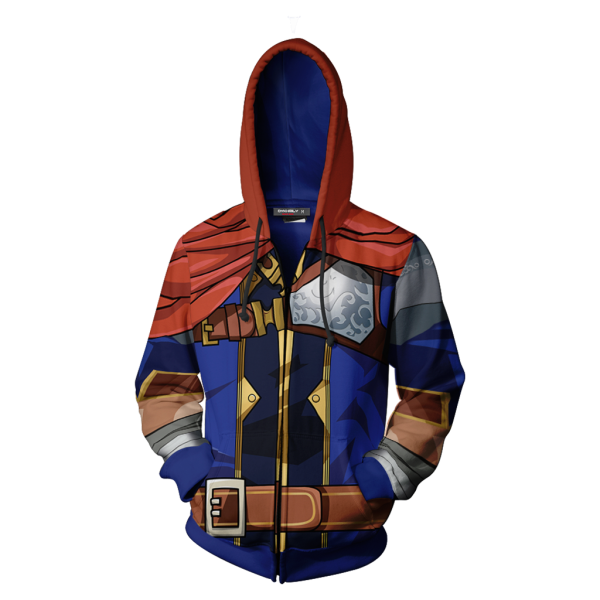 Fire Emblem Ike Cosplay Zip Up Hoodie Jacket