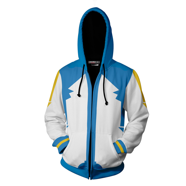 Kaito Vocaloid Cosplay Zip Up Hoodie Jacket