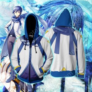 Kaito Vocaloid Cosplay Zip Up Hoodie Jacket