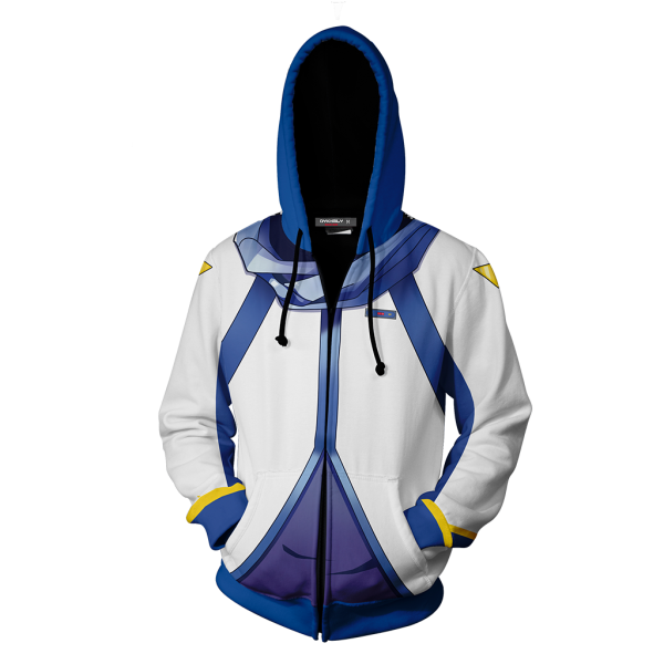 Kaito Vocaloid Cosplay Zip Up Hoodie Jacket