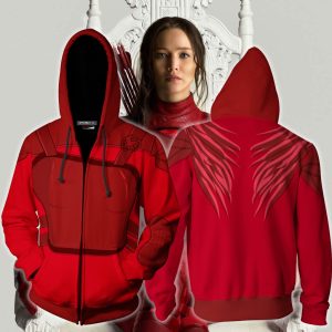 Katniss Everdeen The Hunger Games Suit Zip Up Hoodie Jacket