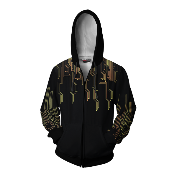 mockup front zipped hoodie1