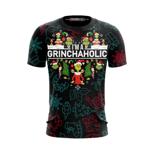 I'm A Grinchaholic Christmas Unisex 3D T-shirt