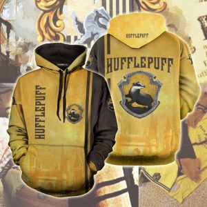 The Hogwarts Castle Hufflepuff Harry Potter 3D Hoodie