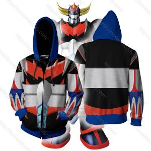 UFO Robot Grendizer Cosplay Zip Up Hoodie Jacket