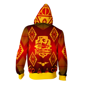 Hogwart Proud To Be A Gryffindor Harry Potter Zip Up Hoodie