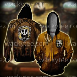 Hufflepuff House Hogwarts Harry Potter New Zip Up Hoodie