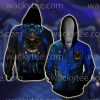 Ravenclaw House Hogwarts Harry Potter New Zip Up Hoodie