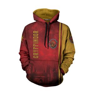 The Hogwarts Castle Gryffindor Harry Potter 3D Hoodie