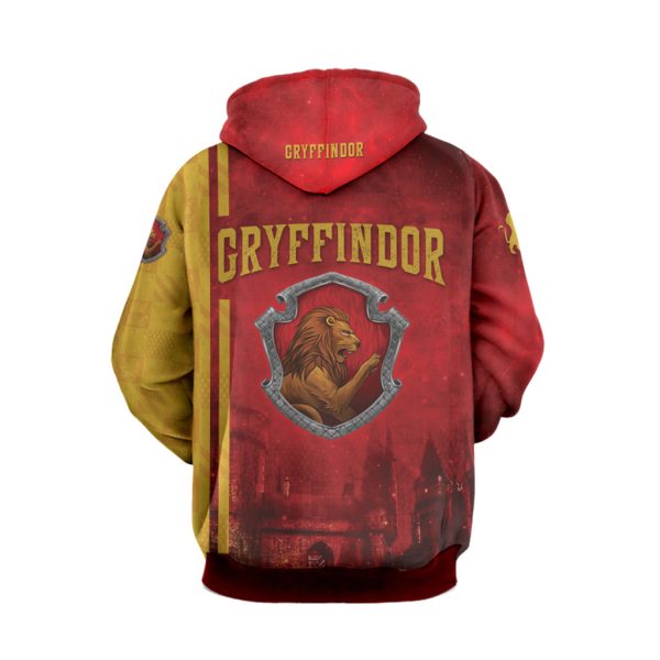 The Hogwarts Castle Gryffindor Harry Potter 3D Hoodie