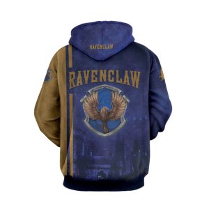 The Hogwarts Castle Ravenclaw Harry Potter 3D Hoodie