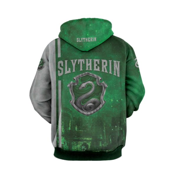 The Hogwarts Castle Slytherin Harry Potter 3D Hoodie