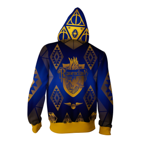 Hogwart Proud To Be A Ravenclaw Harry Potter Zip Up Hoodie