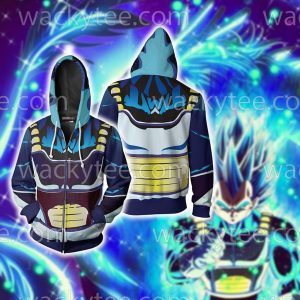 Dragon Ball Vegeta Cosplay Zip Up Hoodie Jacket