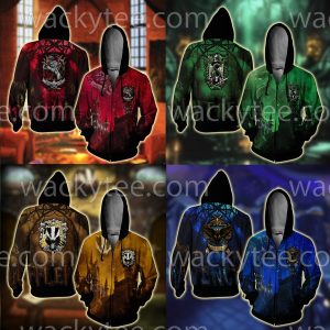 Gryffindor House Hogwarts Harry Potter New Zip Up Hoodie