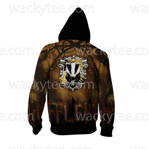 Hufflepuff House Hogwarts Harry Potter New Zip Up Hoodie