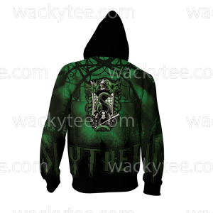 Slytherin House Hogwarts Harry Potter New Zip Up Hoodie