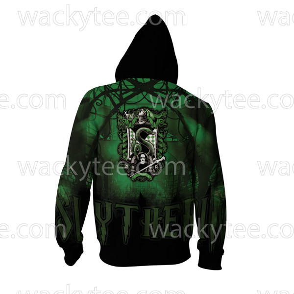 Slytherin House Hogwarts Harry Potter New Zip Up Hoodie