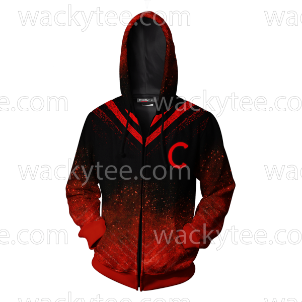 RWBY Cinder Fall Symbol Zip Up Hoodie