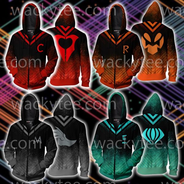 RWBY Cinder Fall Symbol Zip Up Hoodie