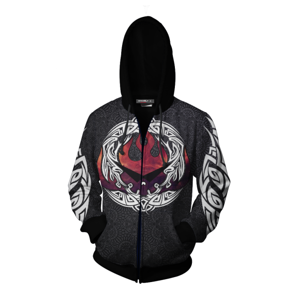 Tengen Toppa Gurren Lagann Logo Zip Up Hoodie Jacket