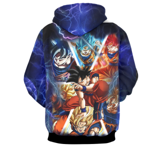 Dragon Ball Super Goku All Forms 3D Hoodie