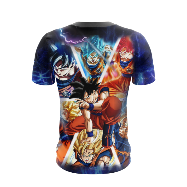 Dragon Ball Super Goku All Forms 3D T-shirt