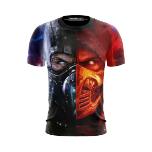 Mortal Kombat Scorpion And Subzero 3D T-shirt