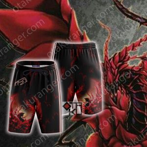 Yu-Gi-Oh! Black Rose Dragon Cosplay Beach Short