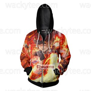 One Piece Sabo 3D Zip Up Hoodie Jacket